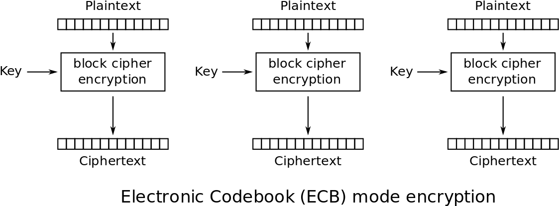 File - Ecb Encryption - Svg - Cipher Block Chaining Clipart (1280x515), Png Download
