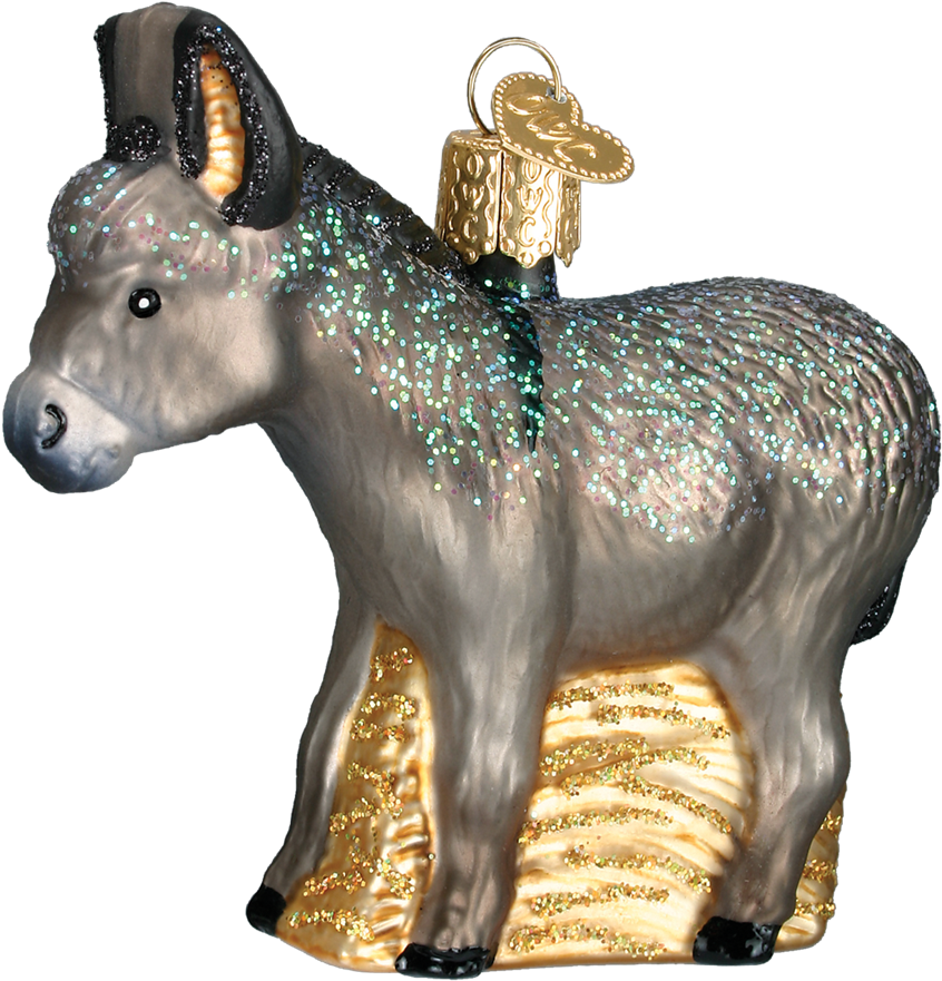 Charleston Christmas Collectibes - Donkey Christmas Ornament Clipart (846x881), Png Download