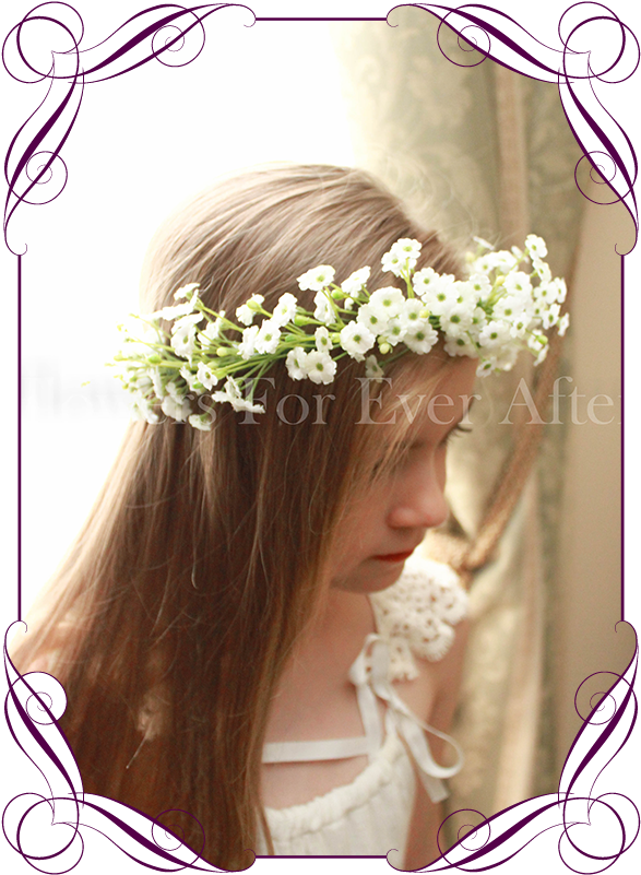 Baby S Breath Flower Crown Australia Fabulous Flower - Artificial Flower Clipart (587x801), Png Download