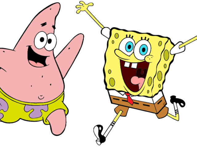 Spongebob Squarepants Cliparts - Spongebob And Patrick Png Transparent Png (640x480), Png Download