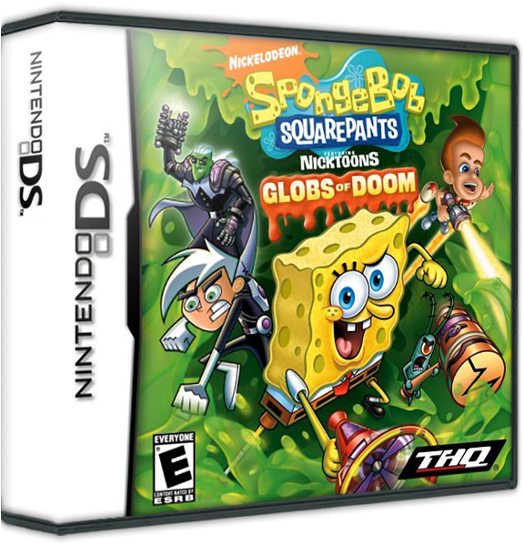 Spongebob Squarepants Featuring Nicktoons - Spongebob Squarepants Featuring Nicktoons Globs Of Clipart (587x598), Png Download