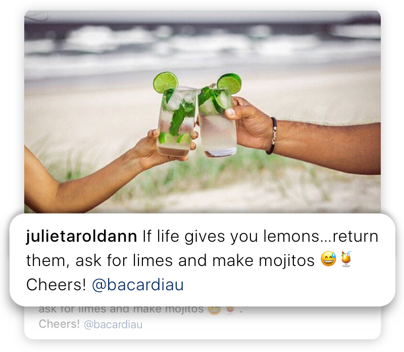 @juleitaroldann For Bacardi - Online Advertising Clipart (800x696), Png Download