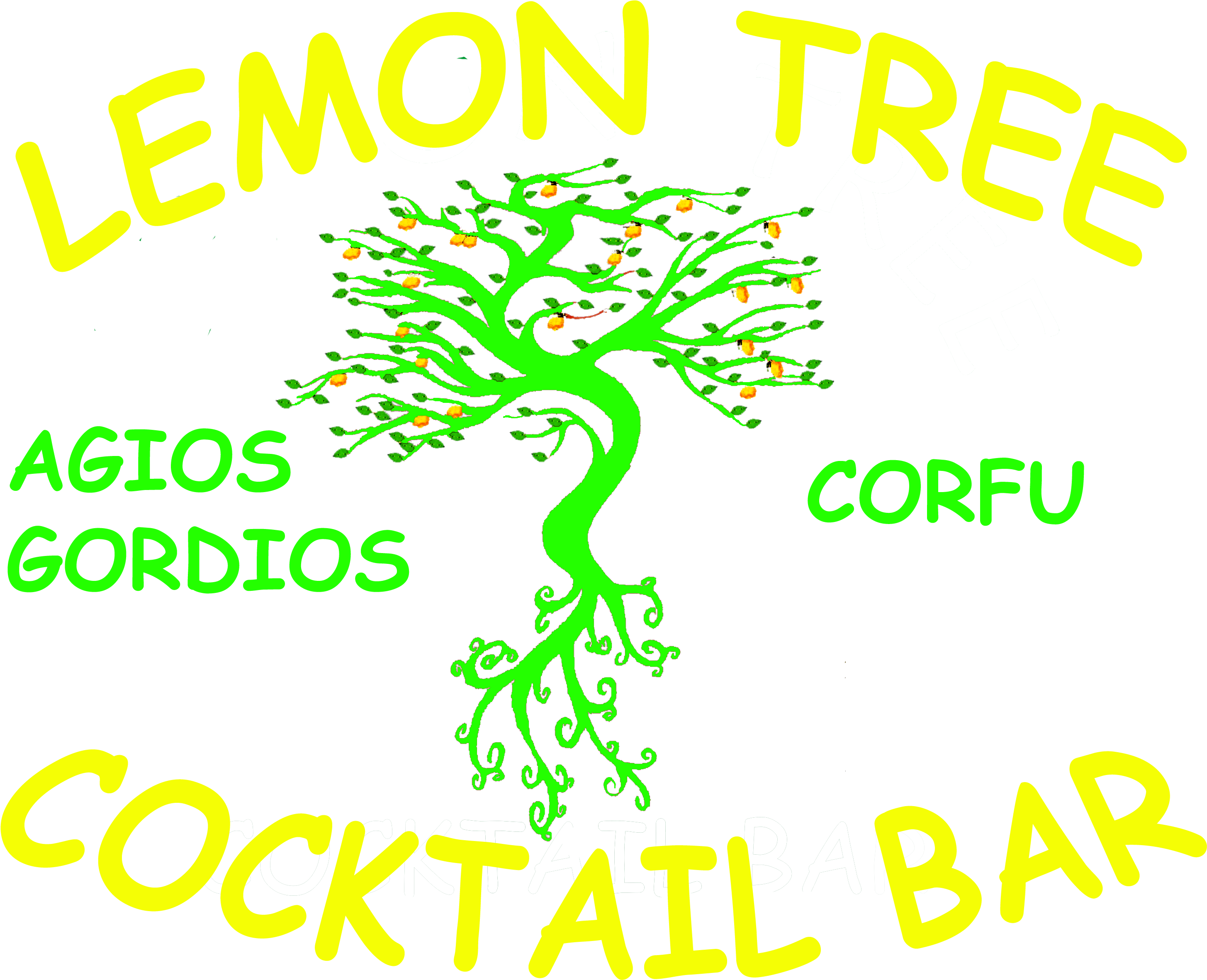 Lemon Tree Bar Corfu - Graphic Design Clipart (4724x2717), Png Download