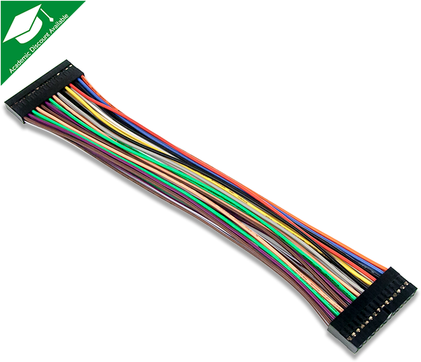 Analog Discovery Ribbon Cable Product Image - Sata Cable Clipart (600x600), Png Download