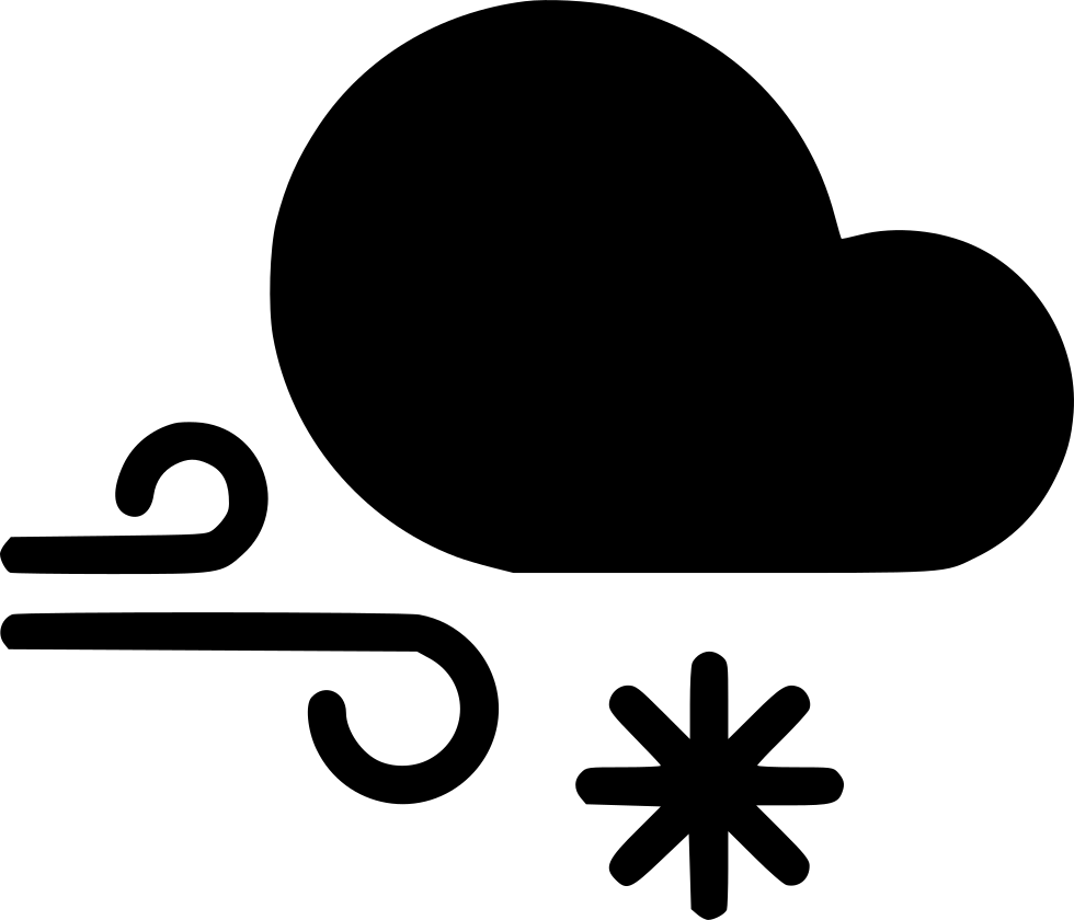 Snow Wind Cloud Gust Comments - Clip Art - Png Download (980x840), Png Download