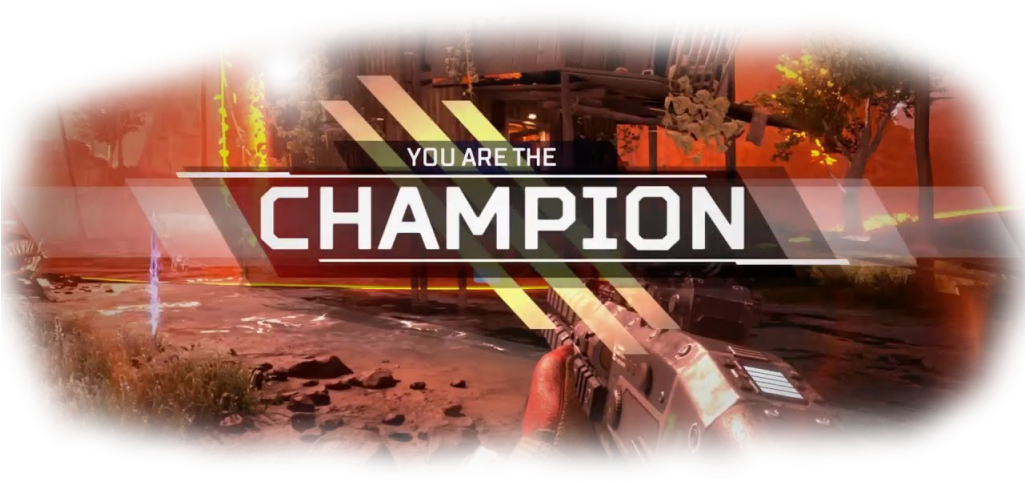 The Format Is Simple - You Are The Champion Apex Legends Clipart (1024x576), Png Download