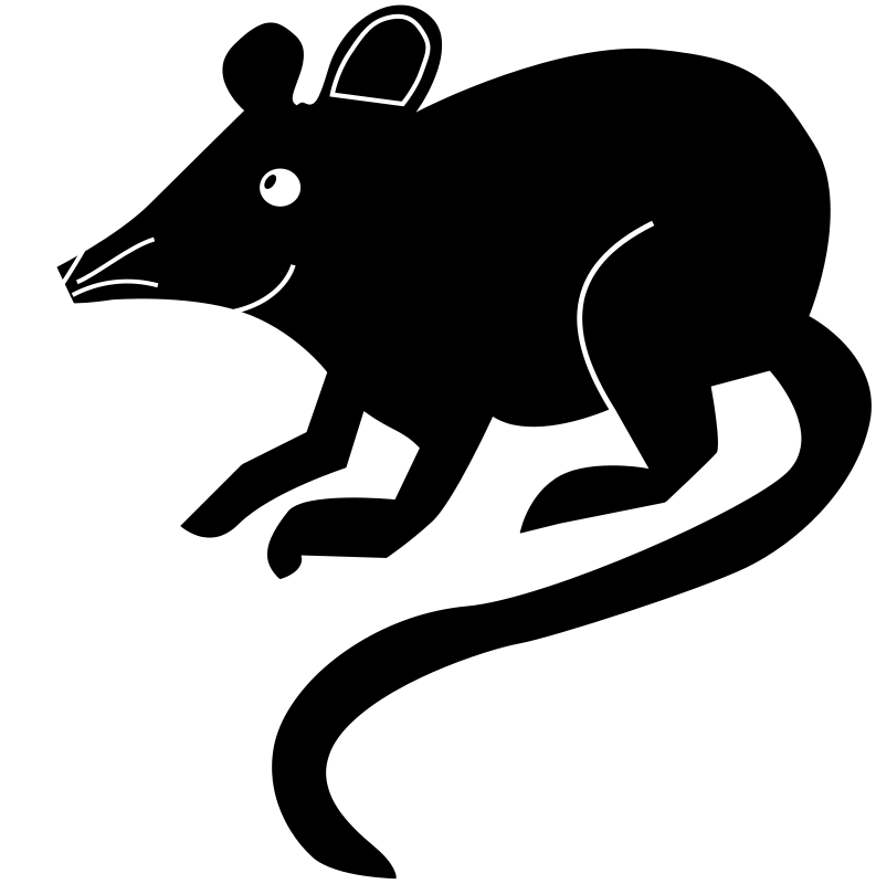 Animal Death Cliparts - Silueta De Un Raton - Png Download (793x800), Png Download