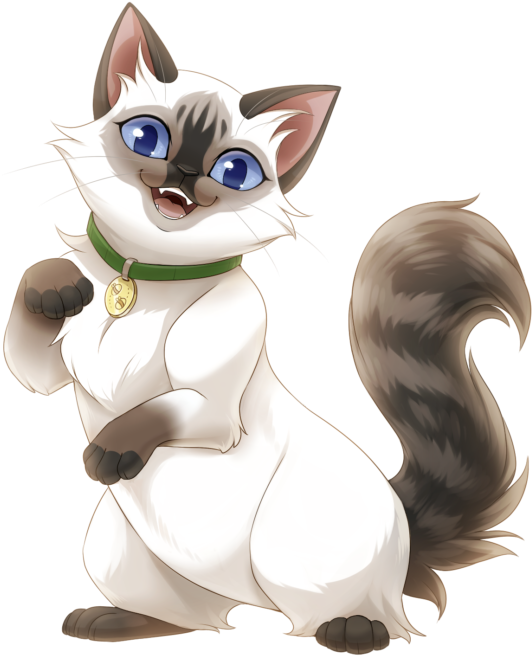 Seal Color Point Ragdoll - Cartoon Clipart (580x696), Png Download