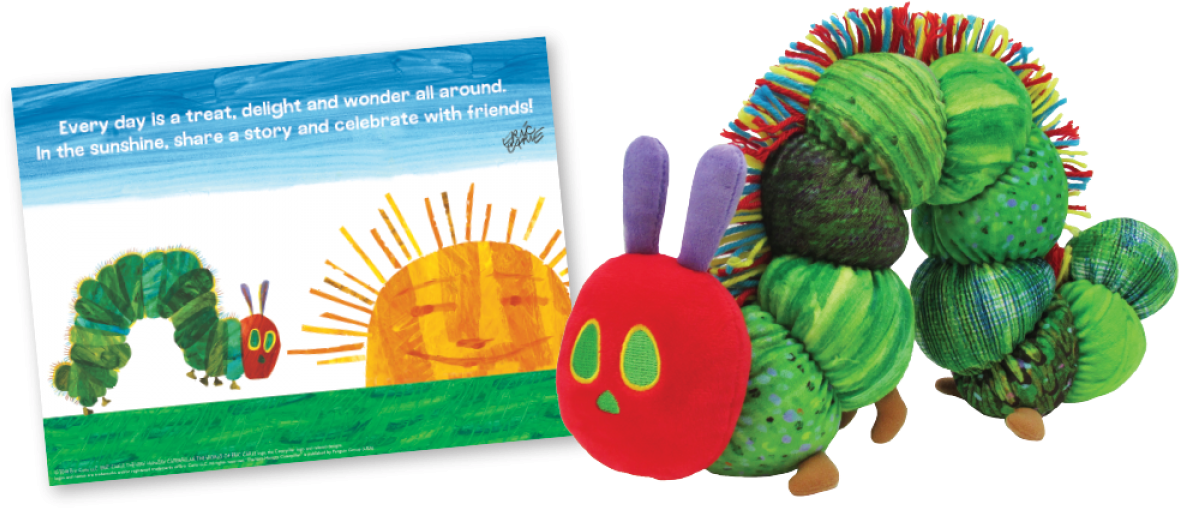 Very Hungry Caterpillar 50th Anniversary Plush & Print - Very Hungry Caterpillar 50th Anniversary Plush Clipart (1200x1200), Png Download