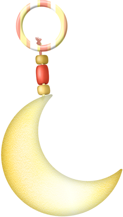Moon On A Chain - Moon Clipart (533x800), Png Download