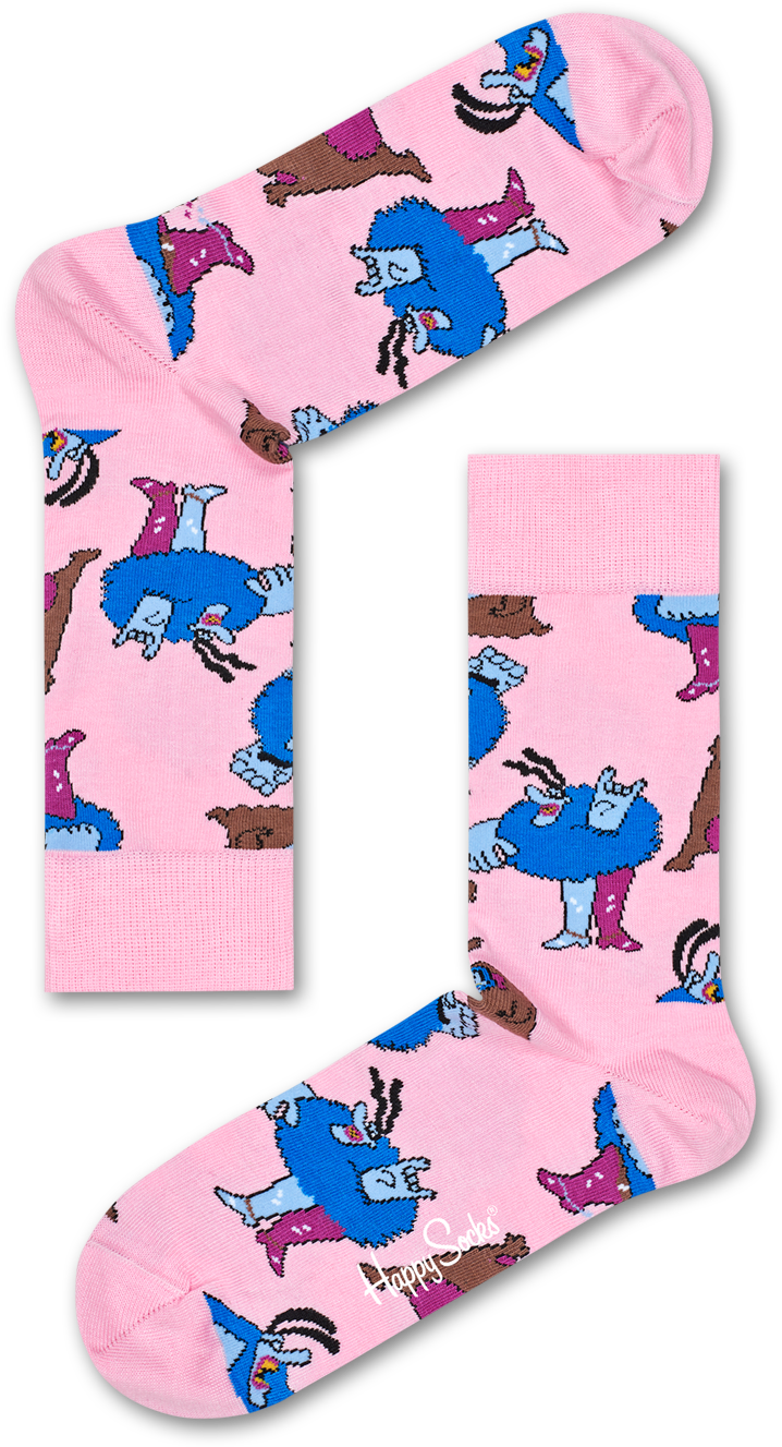 Happy Socks 音楽 - Beatles Happy Socks Monster Clipart (718x1327), Png Download