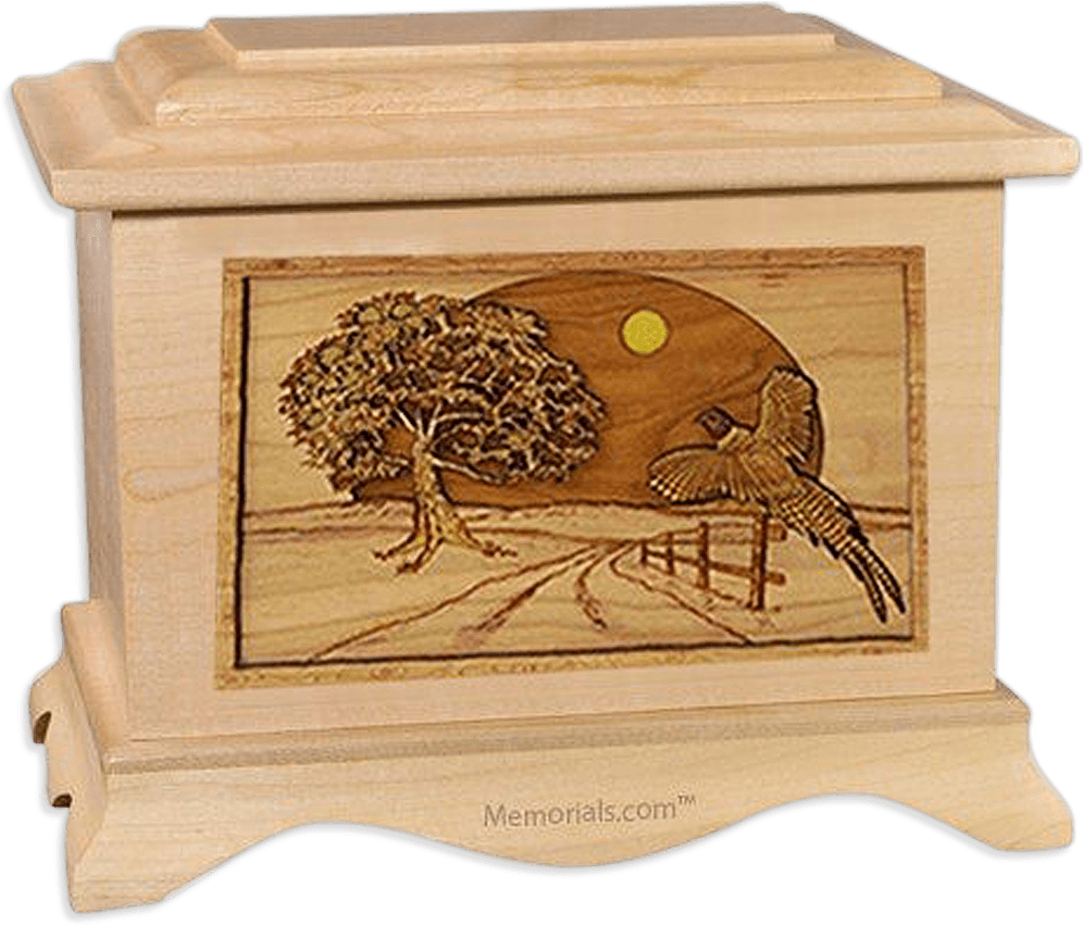 Winding Road Maple Cremation Urn For Two 1553174927 - Plywood Clipart (1000x1000), Png Download