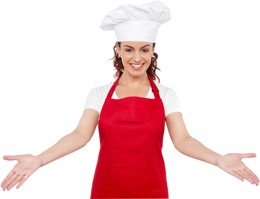 Lady Chef Clipart (1000x665), Png Download