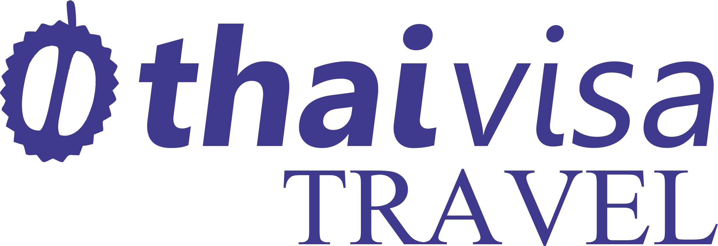 Thaivisa Travel - Electric Blue Clipart (2467x847), Png Download