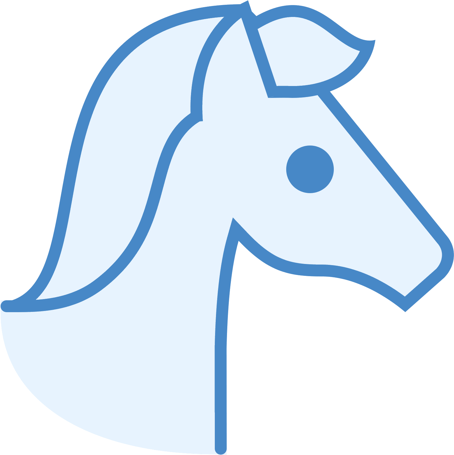 Year Of Horse Icon - Mane Clipart (1526x1529), Png Download