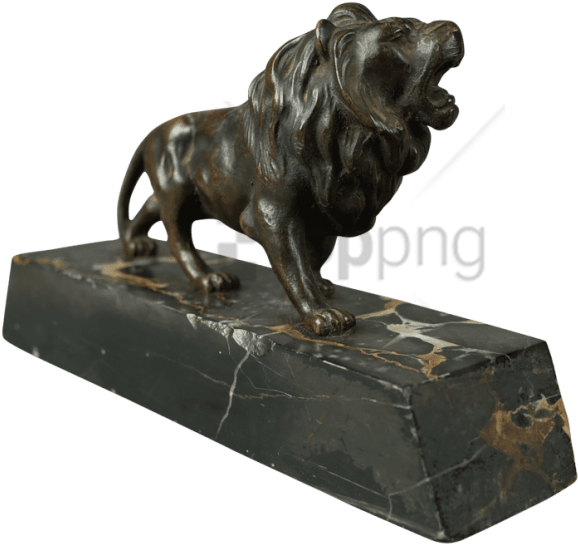 Free Png Small Bronze Lion Png Image With Transparent - Bronze Sculpture Clipart (850x670), Png Download