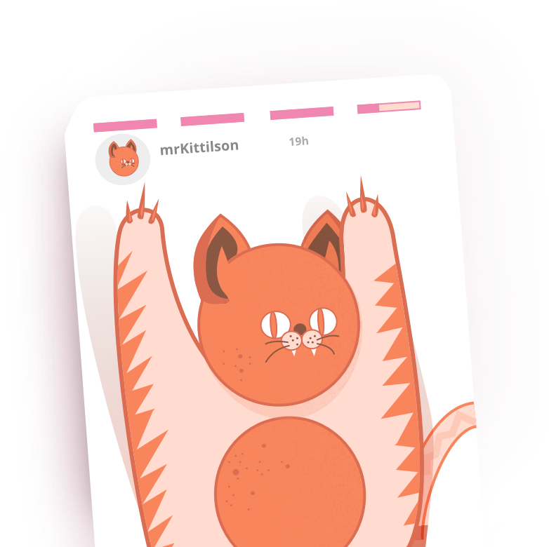 Track Instagram Stories - Cartoon Clipart (782x780), Png Download