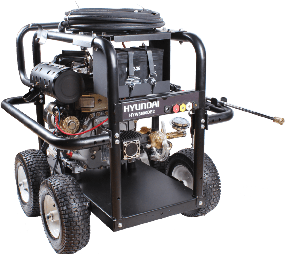 Hyw3600de2 Final Image This Hyundai Pressure Washer - Pressure Washer Clipart (993x948), Png Download