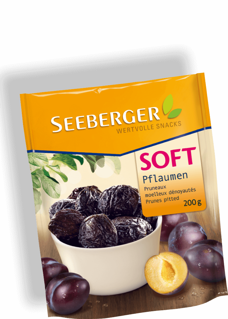 Seeberger Soft-pflaumen Gedreht Produktansicht - Soft Pflaumen Clipart (762x1066), Png Download