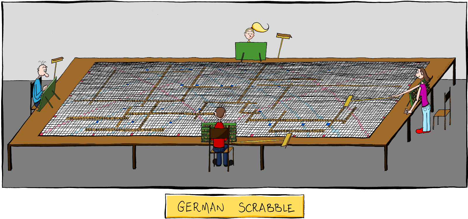 11 German Scrabble - German Scrabble Clipart (1610x759), Png Download