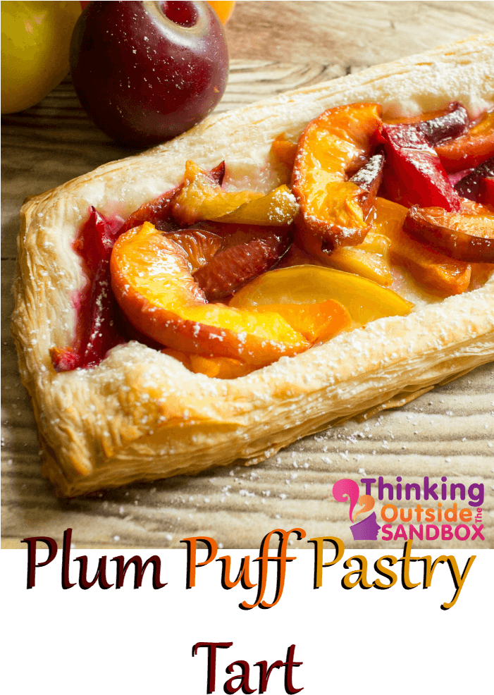 Plum Puff Pastry Tart Recipe - Custard Tart Clipart (700x1000), Png Download