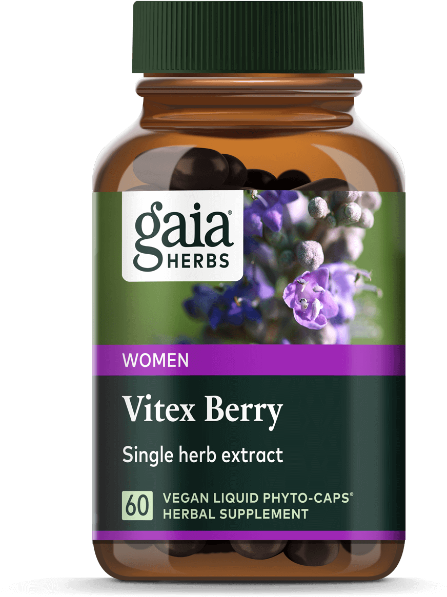 Vitex Berry - Gaia Herbs Clipart (1200x1200), Png Download