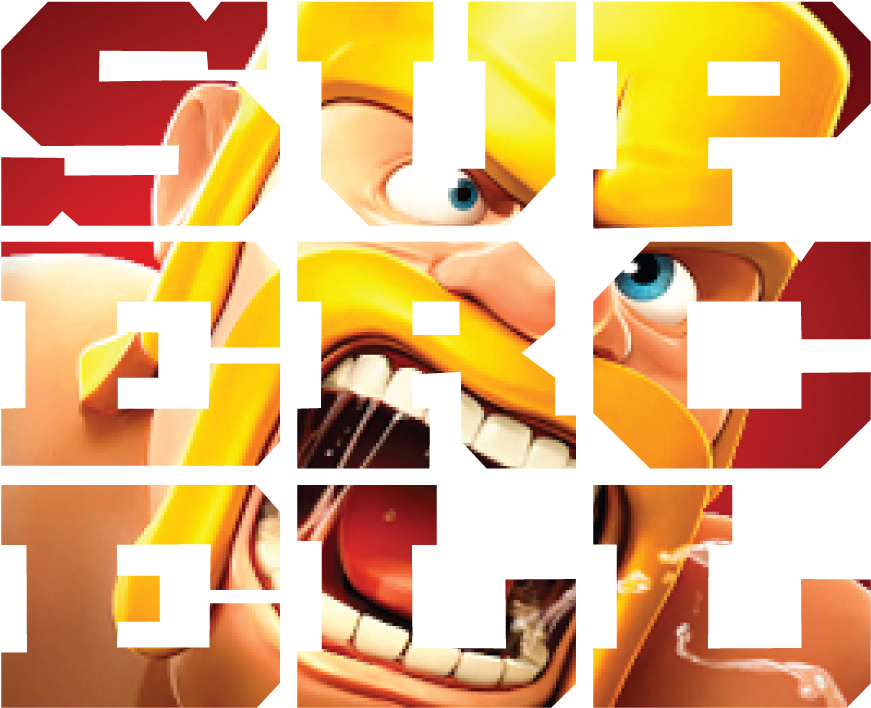 Supercell Clash Of Clans Logo - Supercell And Clash Of Clans Logo Clipart (1000x868), Png Download