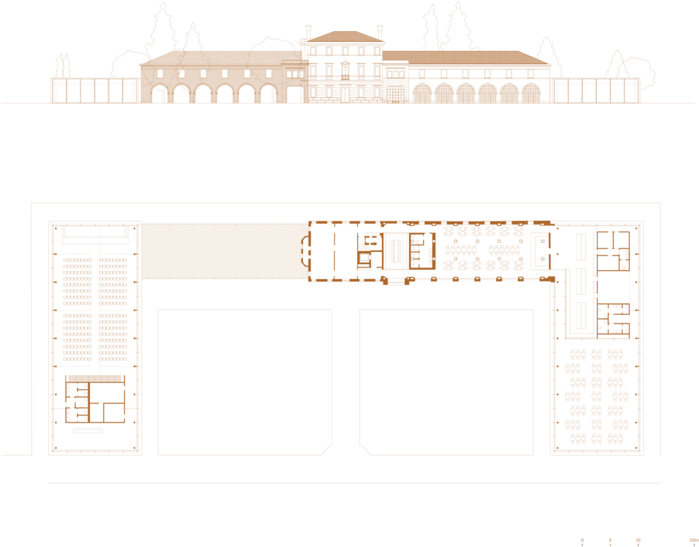 Villa Gris Disegni 01 - Architecture Clipart (1000x878), Png Download