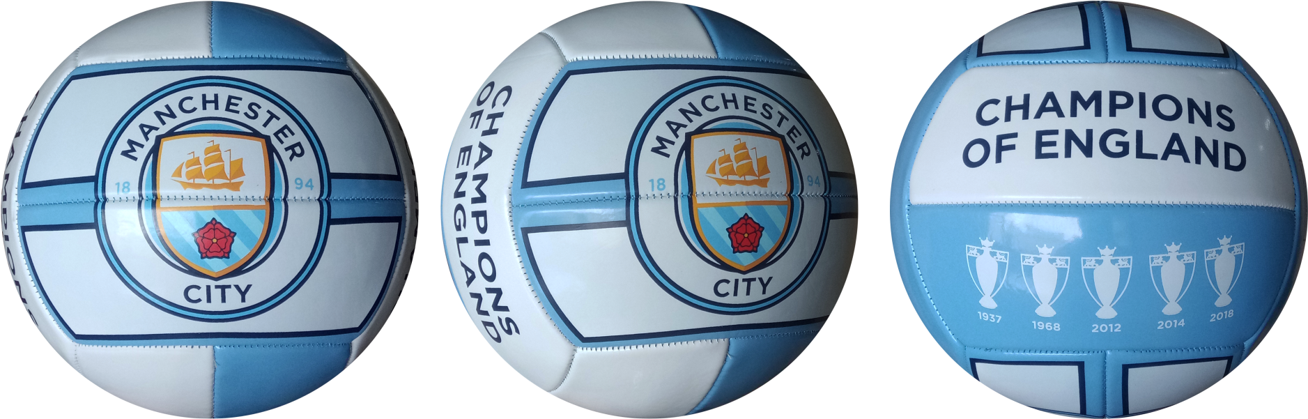 Manchester City Football 12 Panel - Manchester Clipart (1877x601), Png Download