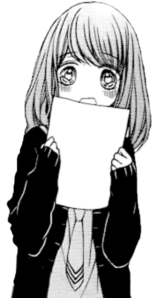 Black And White Anime Png - Transparent Black And White Anime Png Clipart (552x980), Png Download