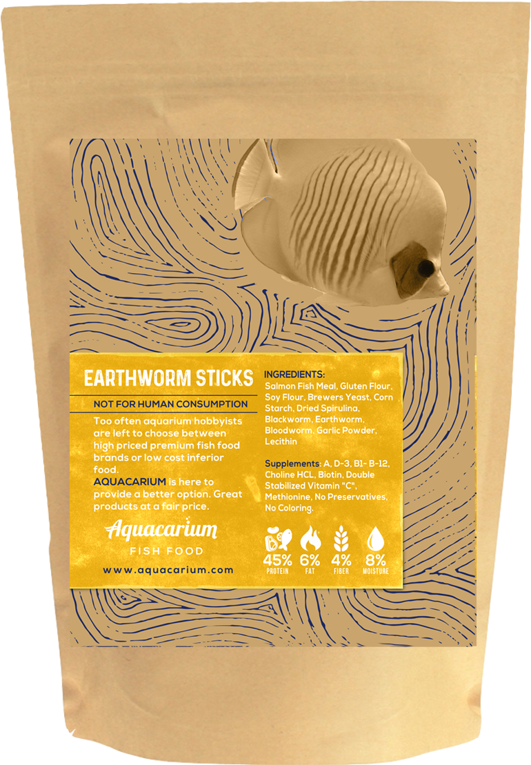 Earthworm Sticks - Butterfly Fish Clipart (800x1200), Png Download