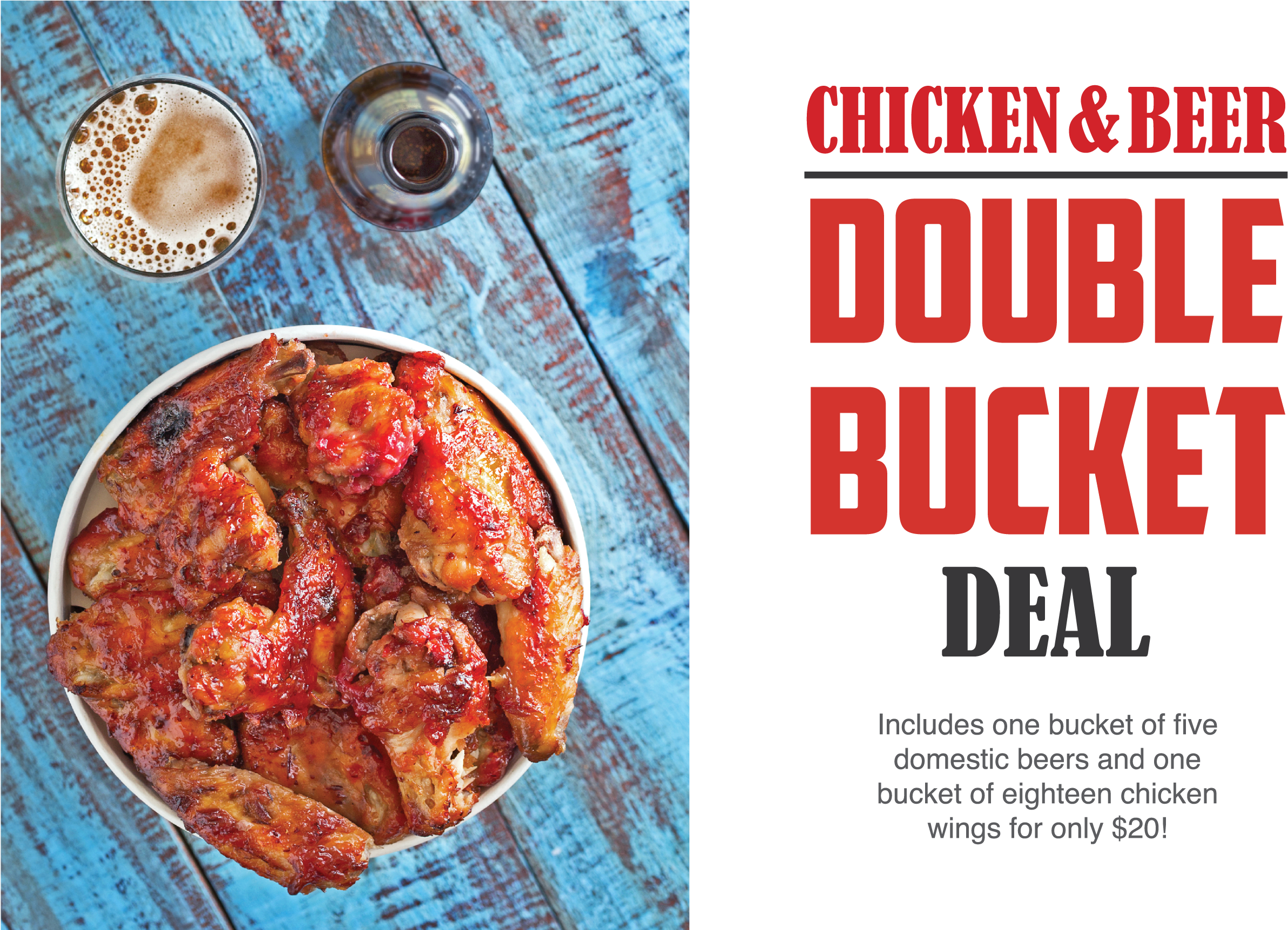 Chicken & Beer Double Bucket Deal - Baked Goods Clipart (2385x1724), Png Download