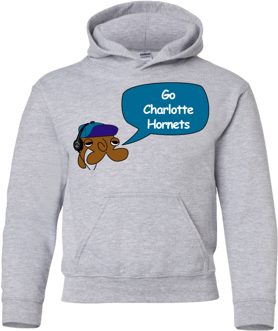 Jimmyray Charlotte Hornets Youth Pullover Hoodie - Sweatshirt Clipart (1155x1155), Png Download