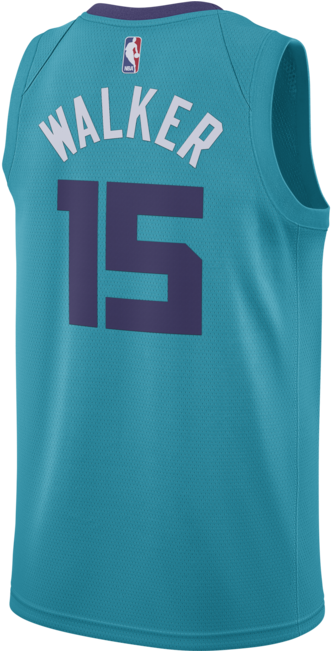 Nike Kemba Walker Road Swingman Jersey "charlotte Hornets" - Camisa Nba Nike Charlotte Clipart (650x650), Png Download