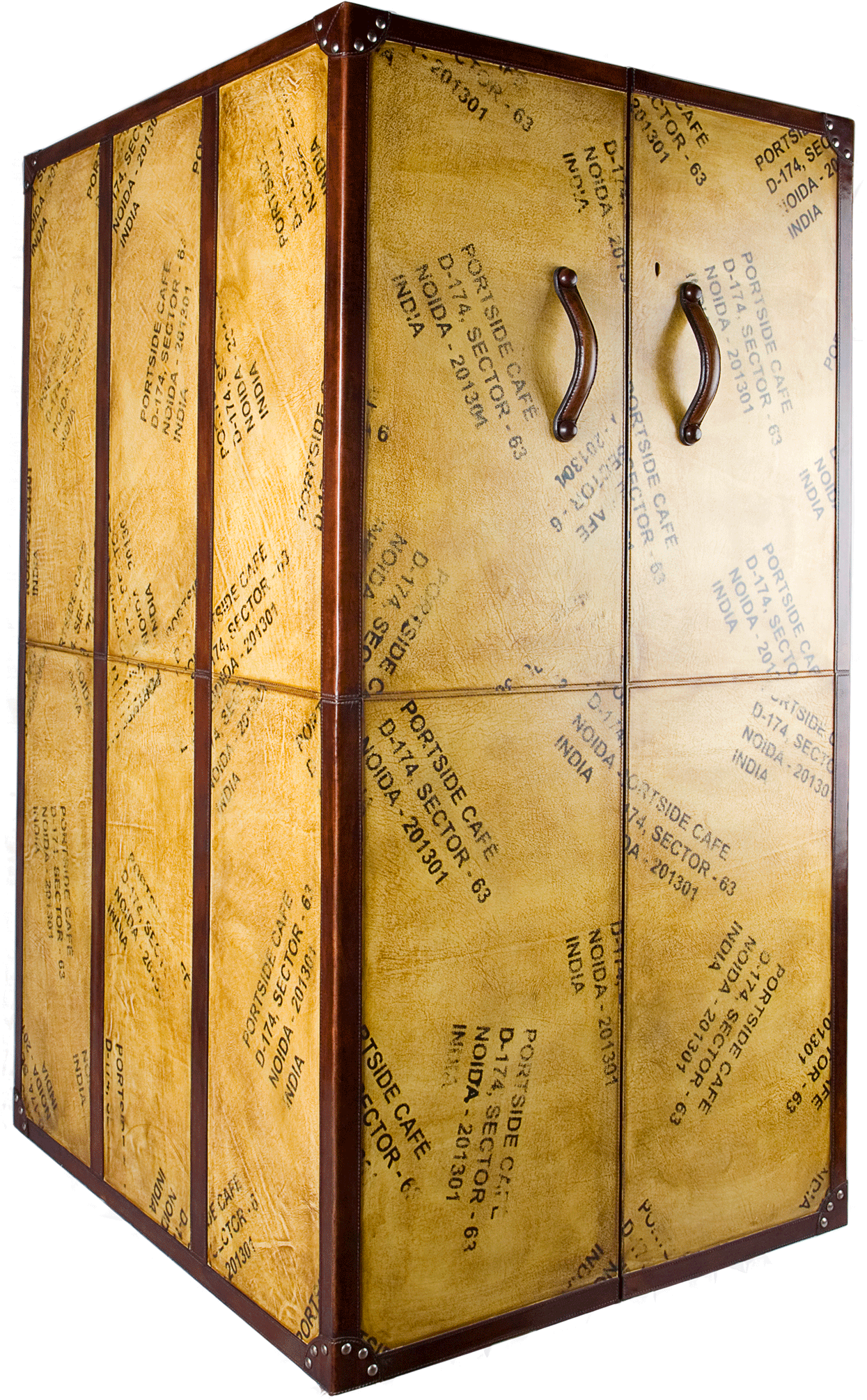 Wardrobe Tall Bar On Castors - Cupboard Clipart (1245x2010), Png Download