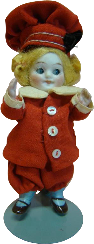 German All Bisque Glass Eye Googly Mold - Figurine Clipart (778x778), Png Download