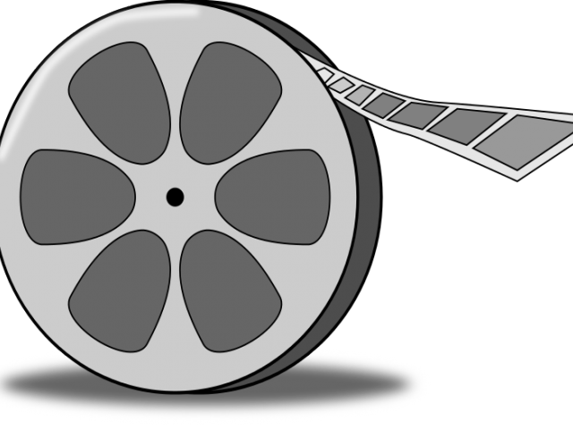 Filmstrip Clipart Film Tape - Movie Reel Clipart - Png Download (640x480), Png Download