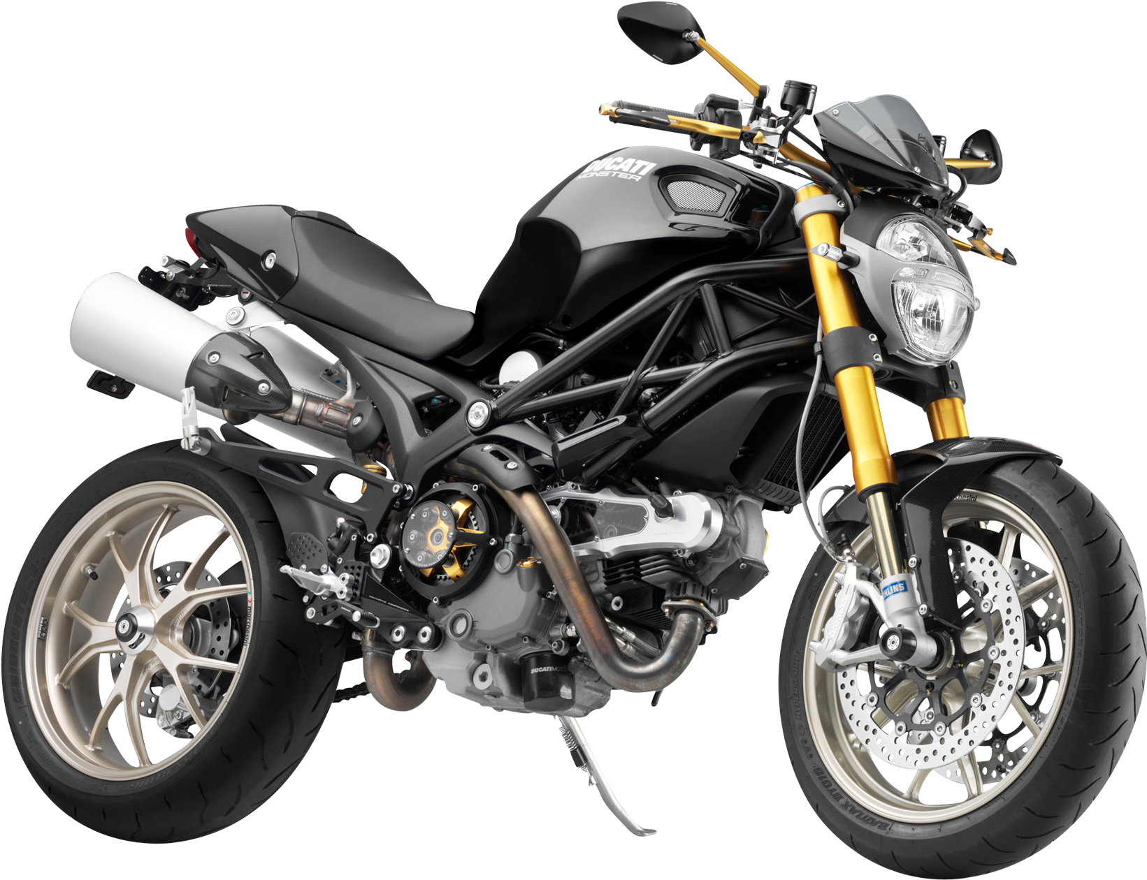 Ducati Monster Motorcycle Bike Png Image - Ktm 1190 Adventure Frame Clipart (1725x1350), Png Download