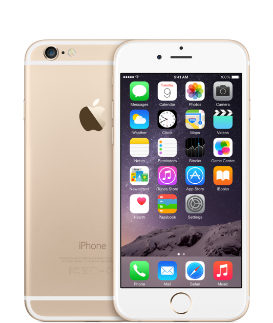 Iphone 6 - Device Only - Apple Iphone 6 16 Gb Gold Clipart (1200x630), Png Download