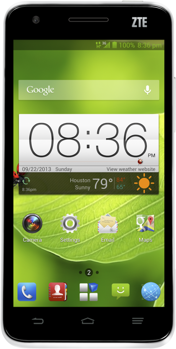 Zte Grand S - Zte Cell Phone Png Clipart (735x1200), Png Download