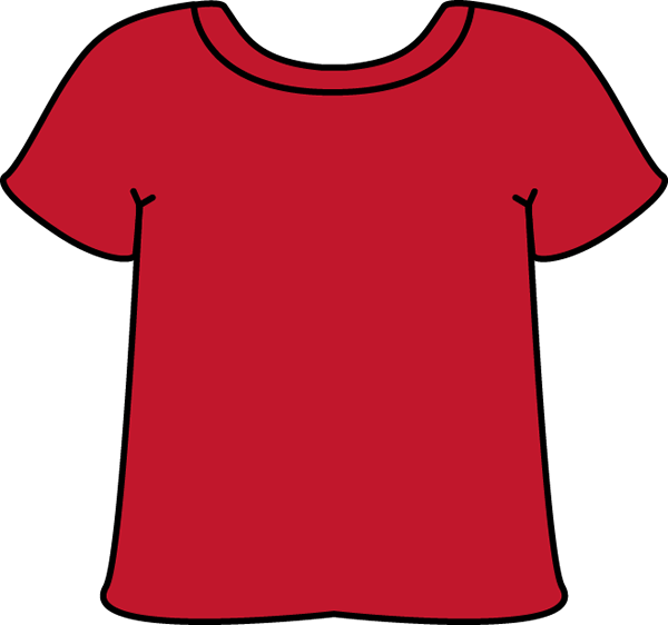 Red Tshirt Clip Art - Blue T Shirt Cliparts Png Transparent Png (600x562), Png Download