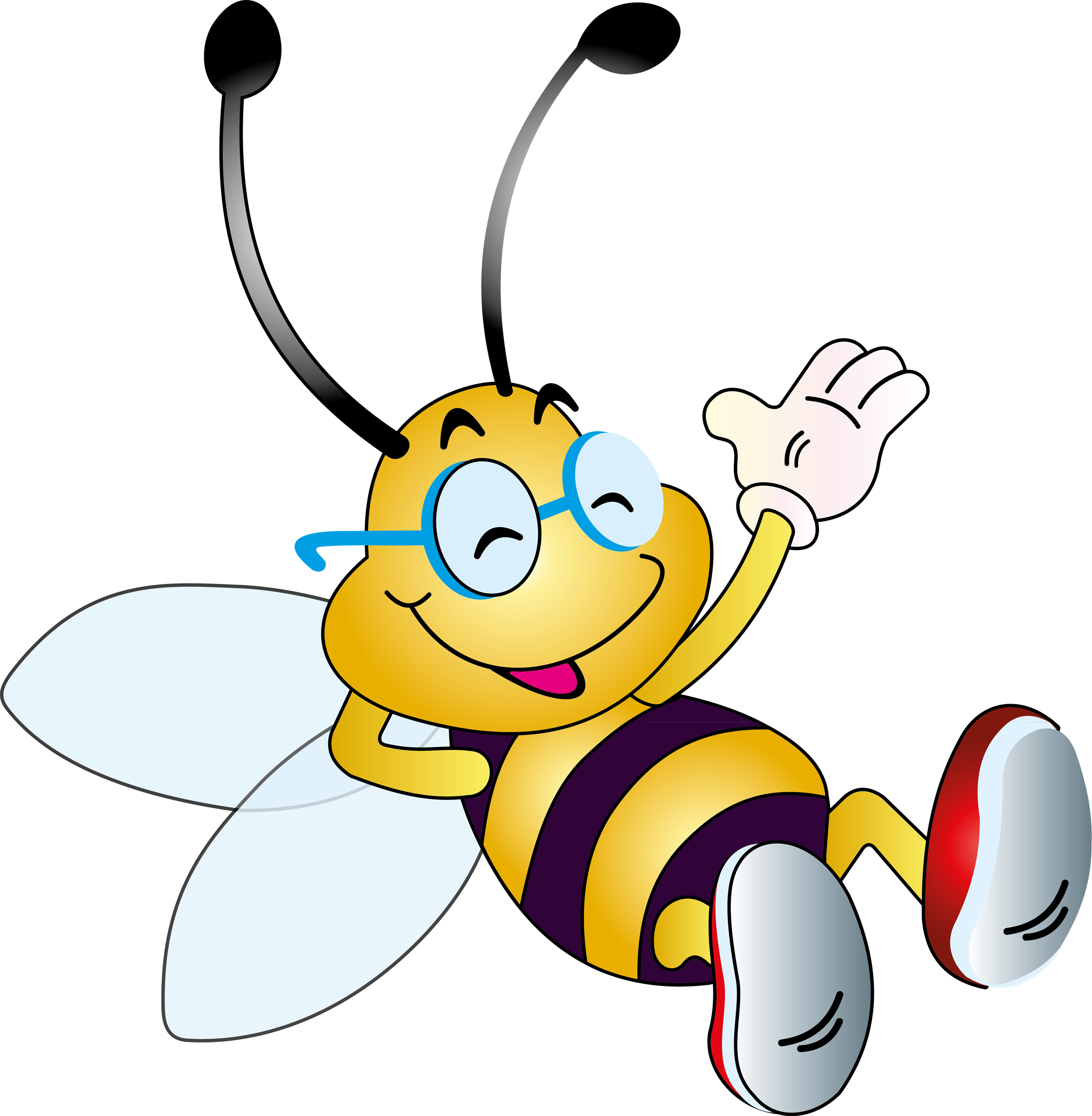 B F C Orig Whimsical Garden - Bee Clipart Png Transparent Png (2362x2414), ...