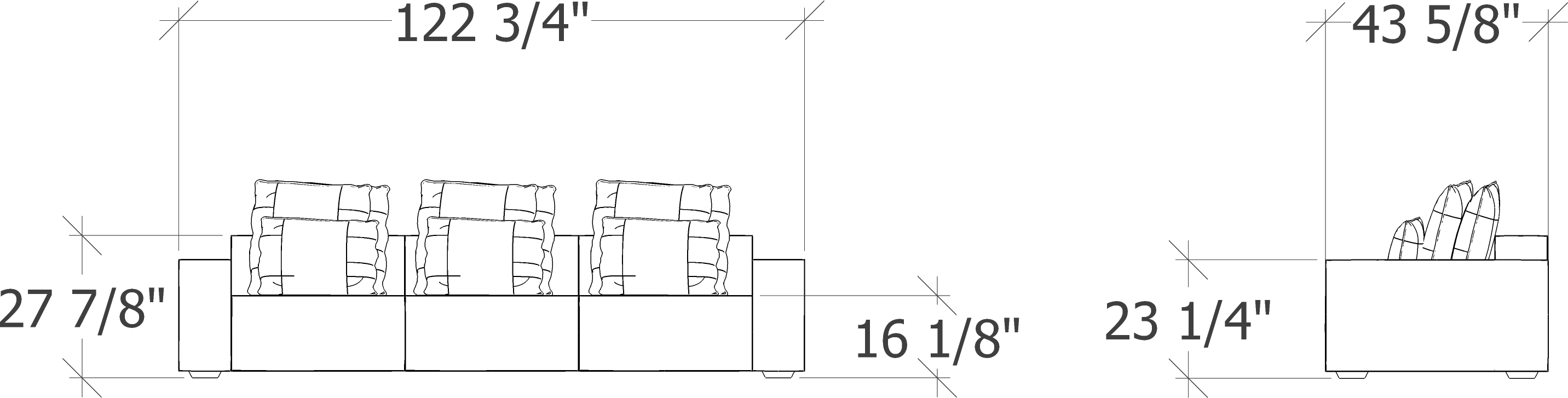It Is Perfect For Those Rooms That Require Lots Of - Architecture Clipart (2864x727), Png Download