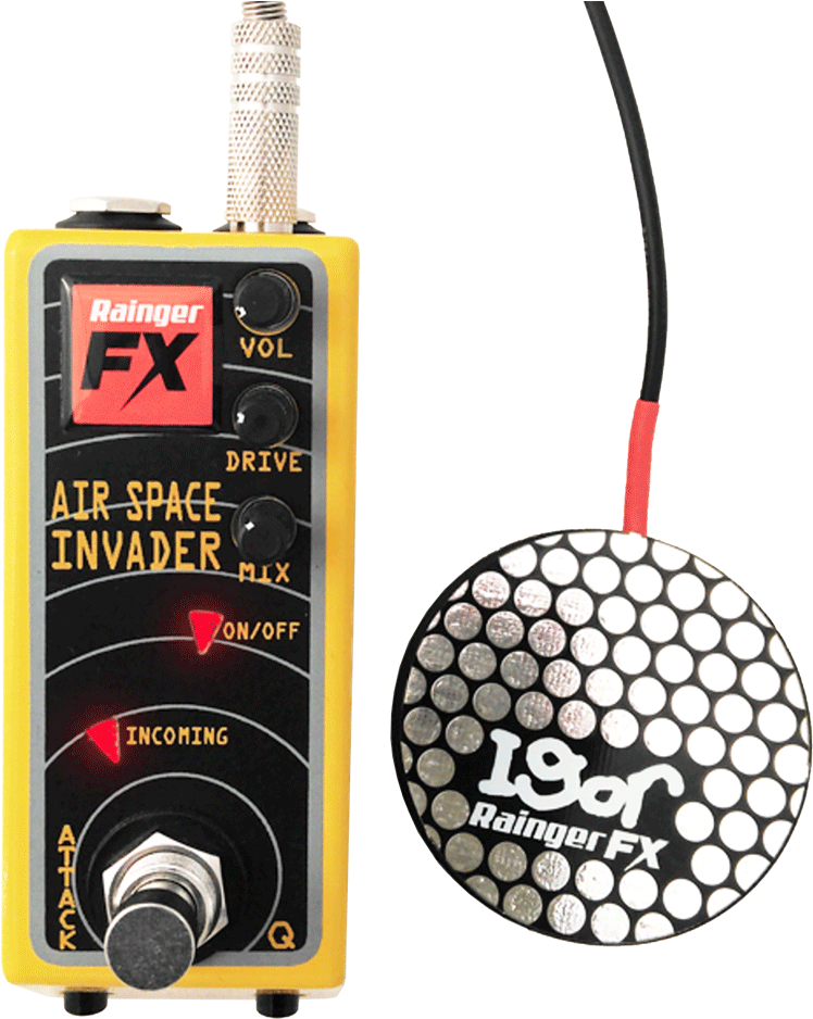 Rainger Fx Air Space Invader Overdrive Pedal - Headphones Clipart (748x938), Png Download