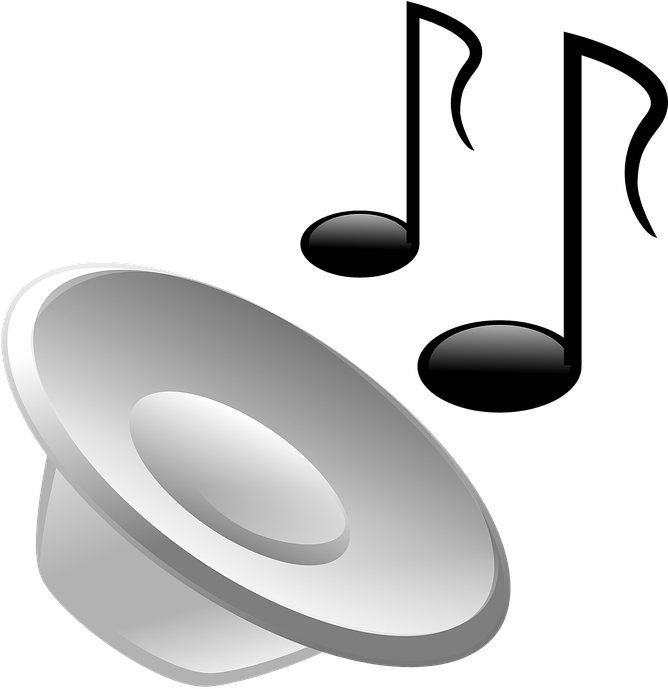 Musical Notes Clipart Sound - Music Image Png Gif Transparent Png (668x689), Png Download