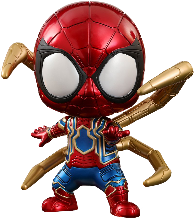 Infinity War - Hot Toys Cosbaby Iron Spider Clipart (807x915), Png Download