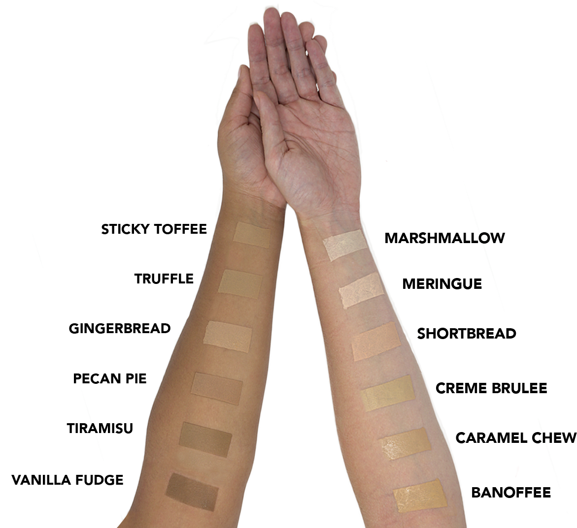 Hd Foundation Swatch New - Marissa Carter Foundation Swatches Clipart (1232x1080), Png Download