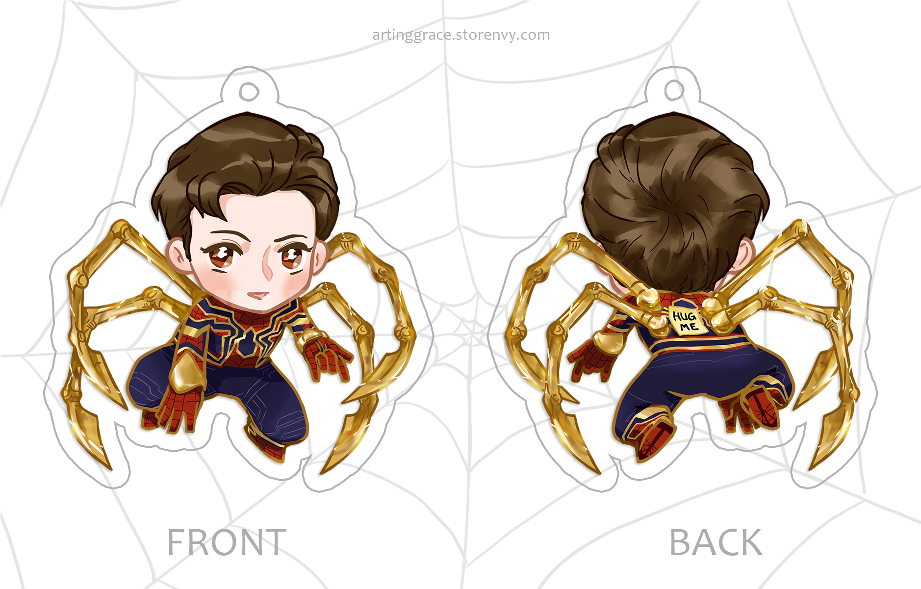 [charm] Iron Spider - Illustration Clipart (1877x1877), Png Download