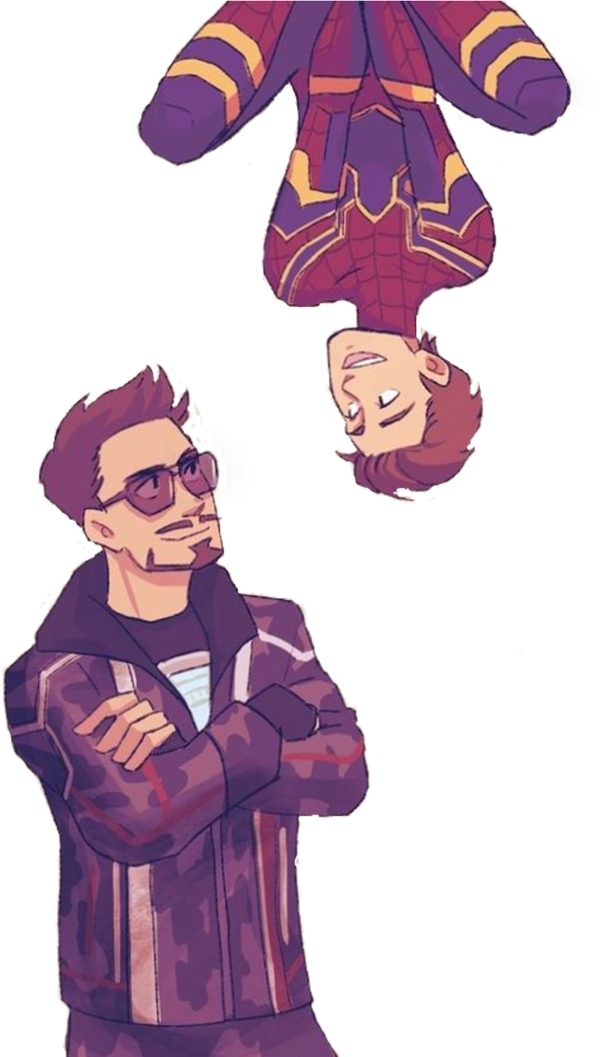 Peter Parker, Peterparker, Spider Man, Spiderman, Iron - Iron Man Spider Man Cute Clipart (1024x1514), Png Download