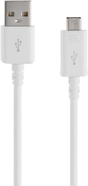 Genuine Samsung Micro Usb Cable - Samsung Micro Usb Kabel Clipart (1000x1000), Png Download